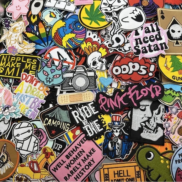200PC-Mixed Wholesale Lot Iron On Patches-DIY‎ Crafts - Picture 5 of 6